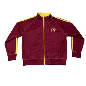 Vintage Foot Locker USC‎ Trojans Track Jacket Mens Red Full Zip Size XL